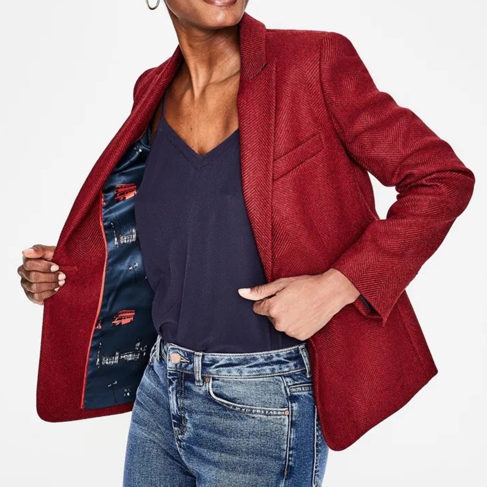 Boden British tweed blazer